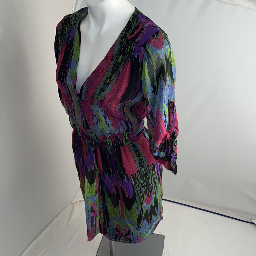 Charlie Jade Abstract Multicolor Three Quarter Sl… - image 3